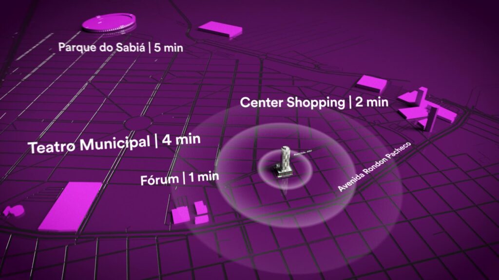 Localização Skyline Vivamus em Uberlândia