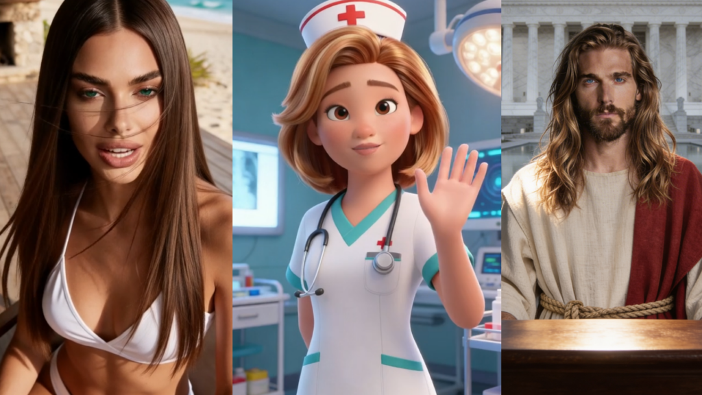 personagens gerados pelo youuay talk